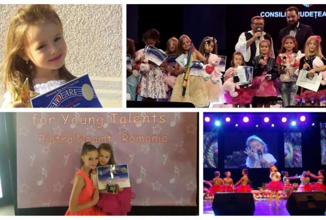 Ea e mica vedetă, laureată a multor concursuri naționale și internaționale