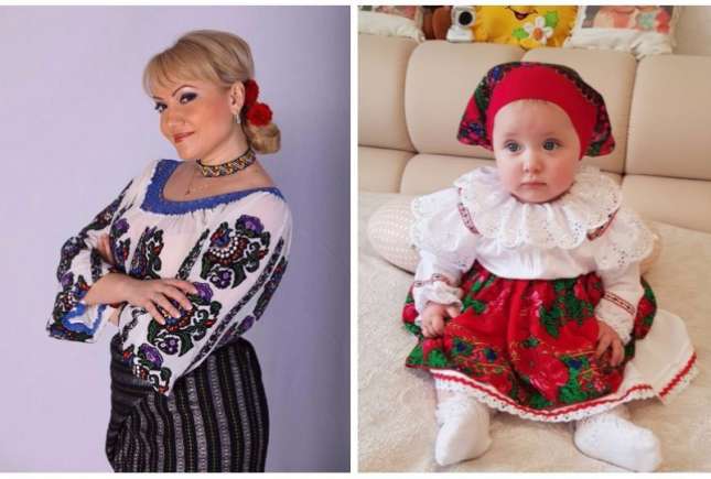 Adriana Ochișanu și-a afișat fetița în haine naționale. Vezi cât de adorabilă e micuța!