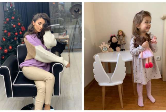 (FOTO) Fetița creatoarei Elena Bivol e o adevărată fashionistă. Mămica a arătat cum stă micuța la manichiură