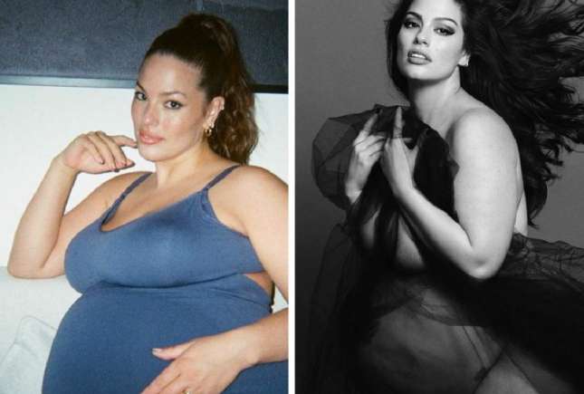Ashley Graham a născut gemeni acasă