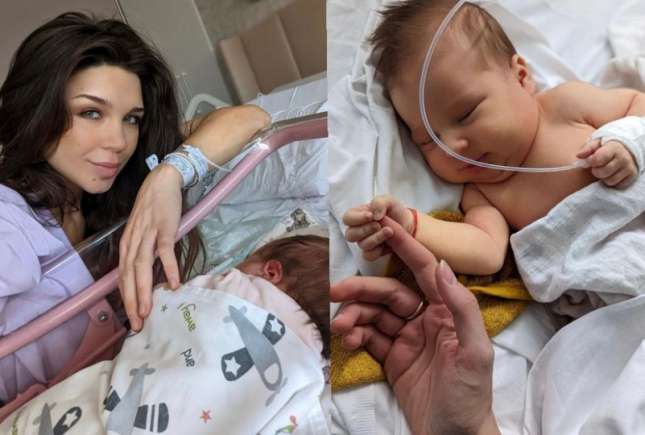 Alegra, fiica nou-născuta a lui Alice și Vladimir Drăghia, diagnosticată cu septicemie