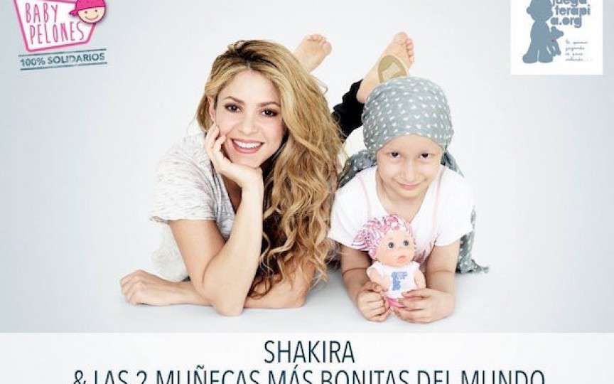 Shakira a lansat păpușa fără păr pentru copiii bolnavi de cancer