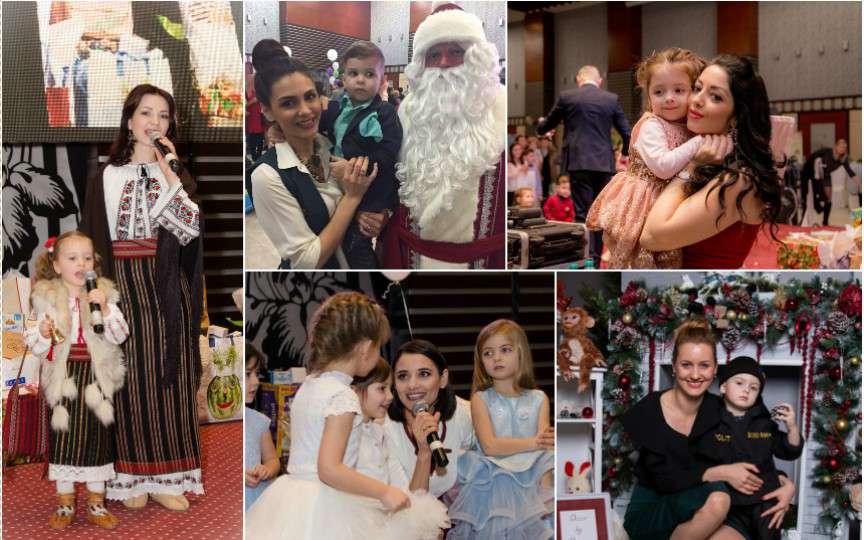 Mai multe vedete au participat împreună cu copiii lor la un carnaval de Crăciun