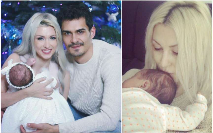 Fiica Andreei Bălan a împlinit 3 luni și deja a rostit primul cuvânt