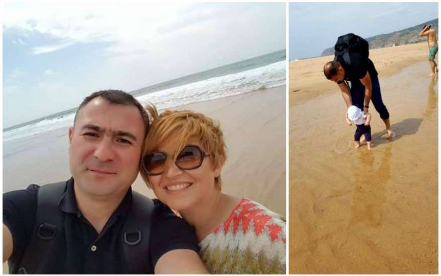 Oxana Iuteș, alături de familia sa, într-o vacanță în Portugalia