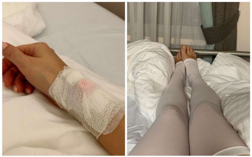 O prezentatoare TV a ajuns pe masa de operații din cauza că i s-a spart un implant mamar
