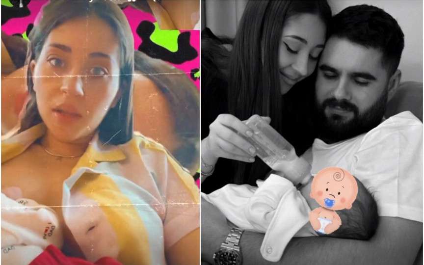 La doar câteva zile după naștere, Nicole Cherry este criticată că nu alăptează la sân