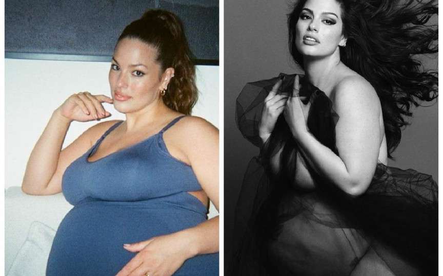 Ashley Graham a născut gemeni acasă