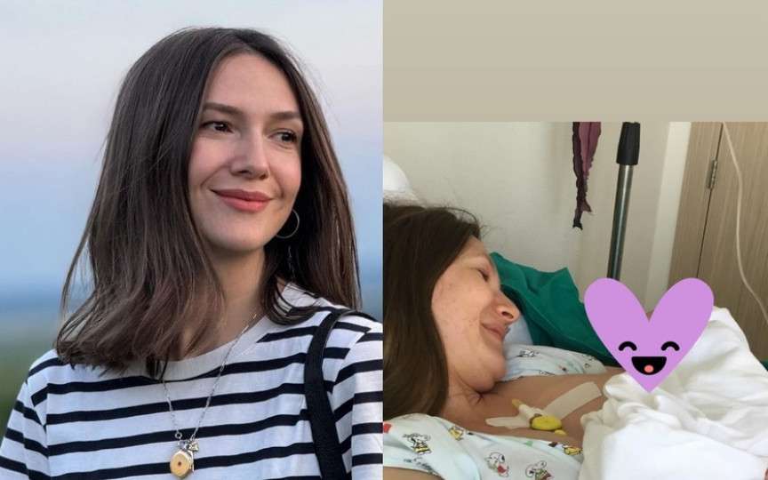 Adela Popescu, prima fotografie cu micuțul Alexandru, imediat după naștere. A postat-o acum, de ziua lui