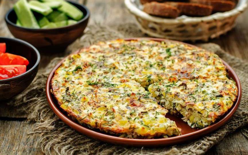 Tortilla cu verdeţuri – se gătește ușor și e super gustoasă