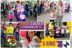 Carucioare colorate și familii deghizate la un eveniment trăsnit în Chișinău