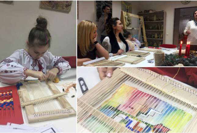 Copiii readuc tradiţiile de altădată de a ţese covoare