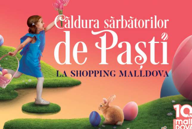 La Shopping MallDova sărbătorile pascale au gust de ciocolată! Iepurașul a pregătit surprize pentru toți copiii