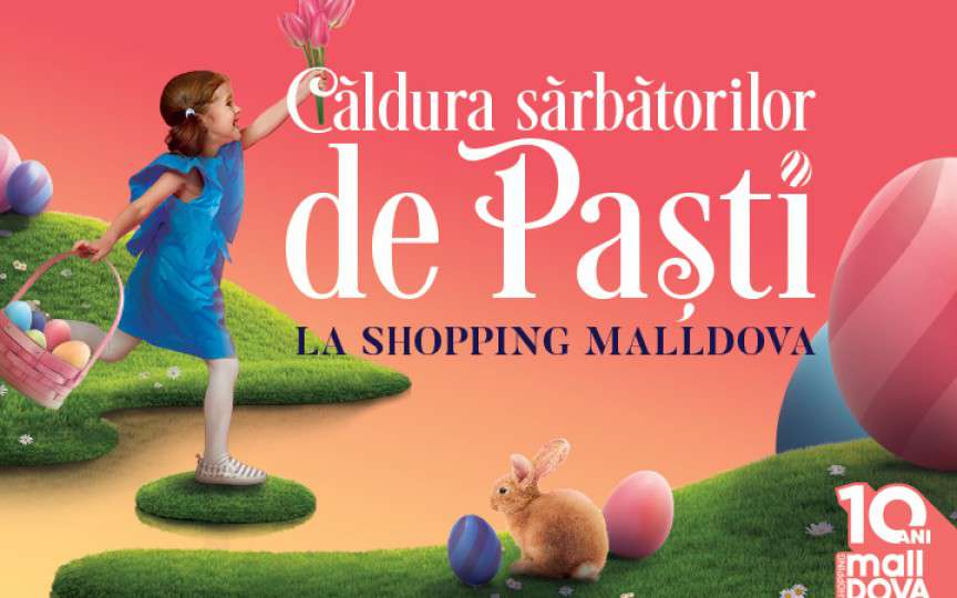 La Shopping MallDova sărbătorile pascale au gust de ciocolată! Iepurașul a pregătit surprize pentru toți copiii