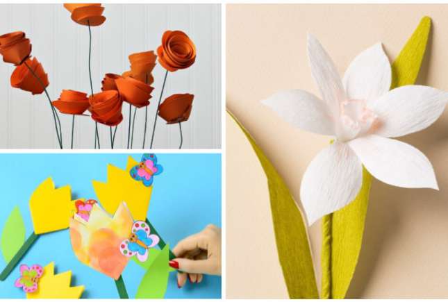 Confecționați împreună cu odorașii floricele din hârtie