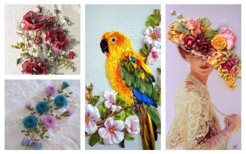 (FOTO) Broderia din panglică, o activitate hande-made care impresionează