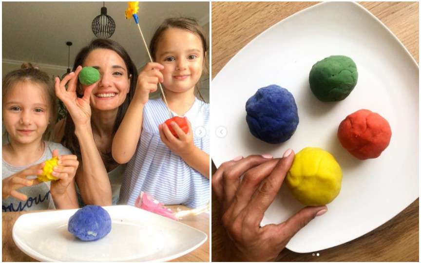 Plastilină de casă fără ingrediente toxice, după rețeta prezentatoarei TV Lilu