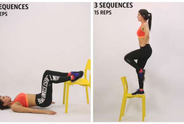 5 tipuri de exerciții fizice pe care le faci utilizând un simplu scaun