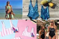 Costume de baie pentru mamă-fiică la modă în această vară