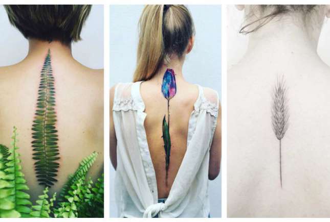 30+ de idei pentru femei care își doresc tatuaje fine și frumoase pe spate