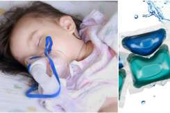 Capsulele de detergent lichid, extrem de periculoase pentru copii