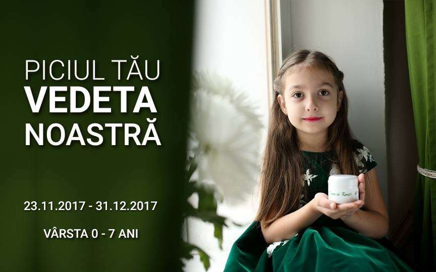 Înscrieți copilul în concurs și el poate deveni imaginea unei linii de produse cosmetice
