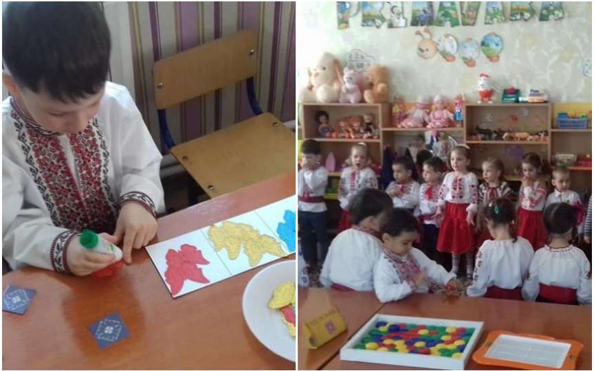 Săptămâna portului național într-o grădiniță de la noi. Copiii sunt îmbrăcați în costume tradiționale toată ziua!