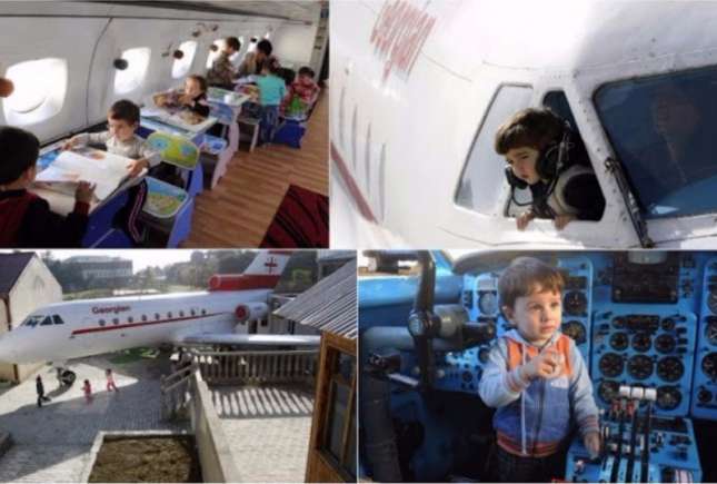 Iată cum arată grădinița deschisă într-un avion