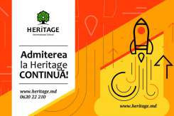 A început admiterea la Școala Internațională Heritage: Numărul locurilor disponibile este limitat