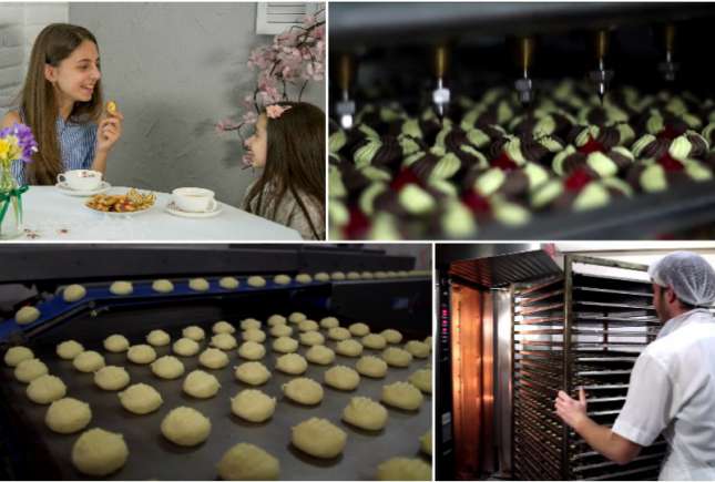 VIDEO: Iată cum se fac biscuiţii la o fabrică din Moldova