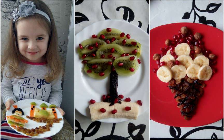 Magie în farfurie: Aşa îşi convinge fiica să mănânce fructe!