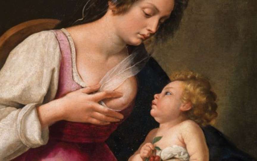 Alăptarea la sân imortalizată în opere de artă