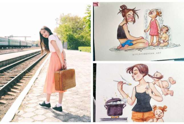 „Meseria” de mamă, într-o serie de ilustrații hazlii