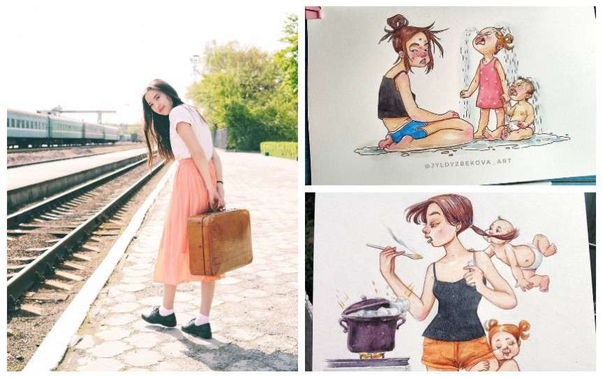 „Meseria” de mamă, într-o serie de ilustrații hazlii