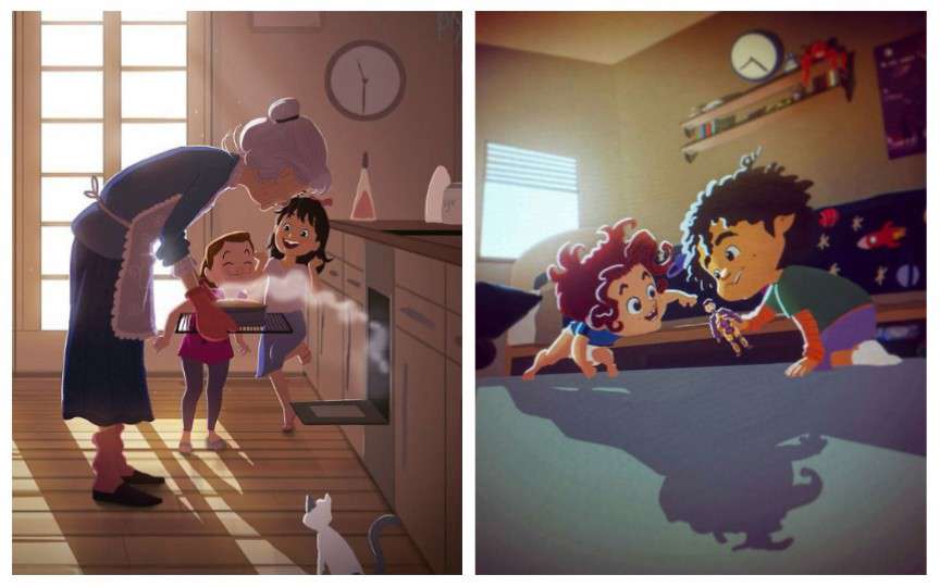 Amintiri din copilărie într-o serie de picturi minunate