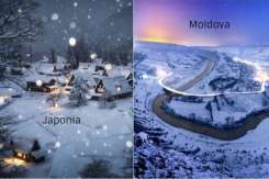 Ce frumoasă e iarna în Japonia! Vezi când se prevăd ninsori și în Moldova