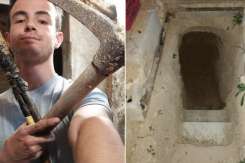 (FOTO) După o ceartă cu părinții, un băiat de 14 ani s-a apucat să-și sape un adăpost subteran la care a lucrat 6 ani