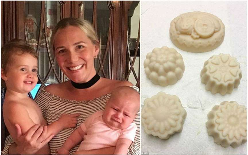 O femeie produce săpun din lapte matern, după care îl vinde