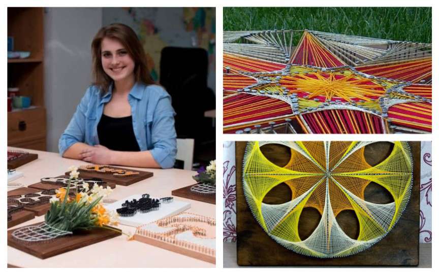 String Art – lucrări neobișnuite realizate de o tânără moldoveancă