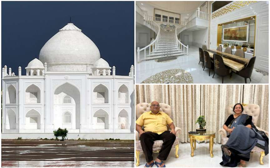 (FOTO) Ca să-i arate cât de mult o iubește, un indian a construit o replică a Taj Mahal-ului pentru soția lui