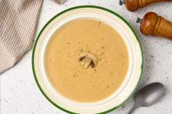 Rețetă de supă-cremă de ciuperci champignon dietetică