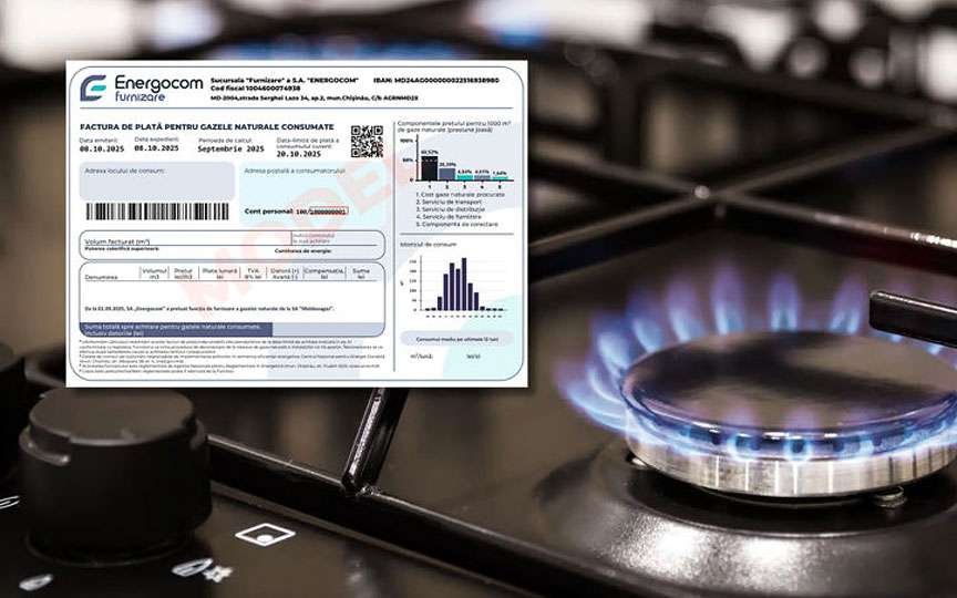 Facturile la gaz din februarie vor avea două tarife diferite. Explicațiile Energocom