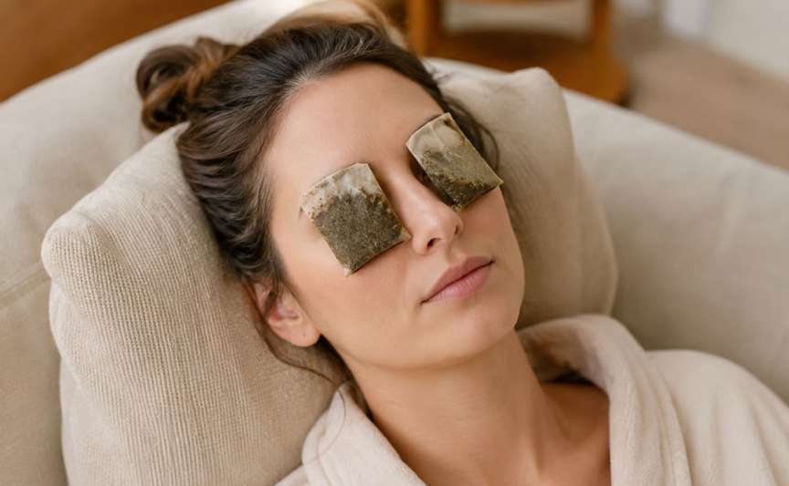 Plicurile de ceai sub ochi: mit sau remediu care chiar funcționează