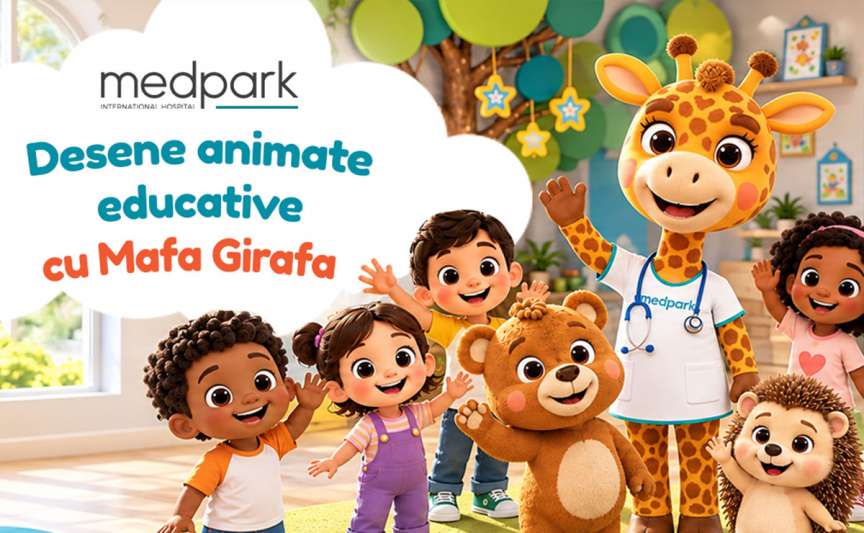 Medpark lansează seria de desene animate educative pentru copii – „Mafa Girafa”