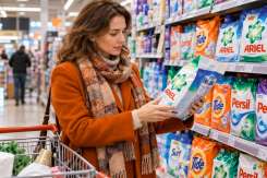 Coduri QR pe ambalajele detergenților, pentru identificarea ingredientelor