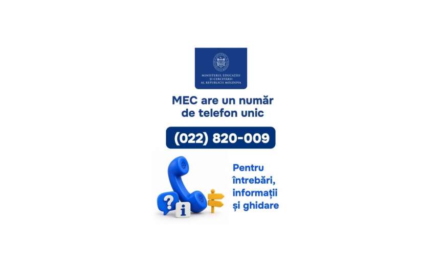 Ministerul Educației lansează un număr unic de telefon pentru cetățeni